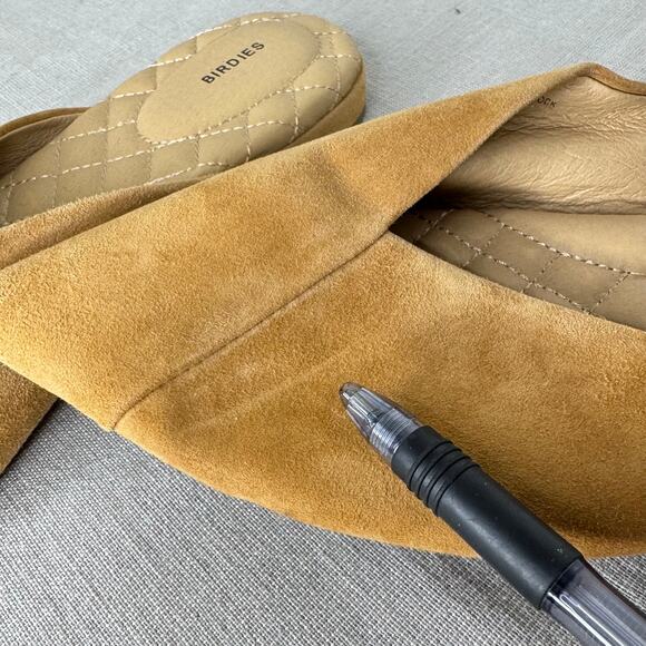 Birdies The Swan Suede Slide Pointed Toe Mule - Picture 8 of 9